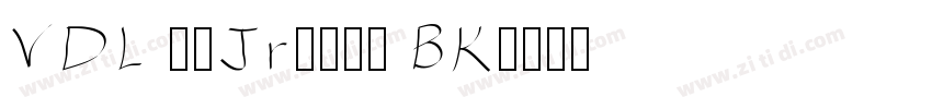 VDL ロゴJrブラック BK字体转换
